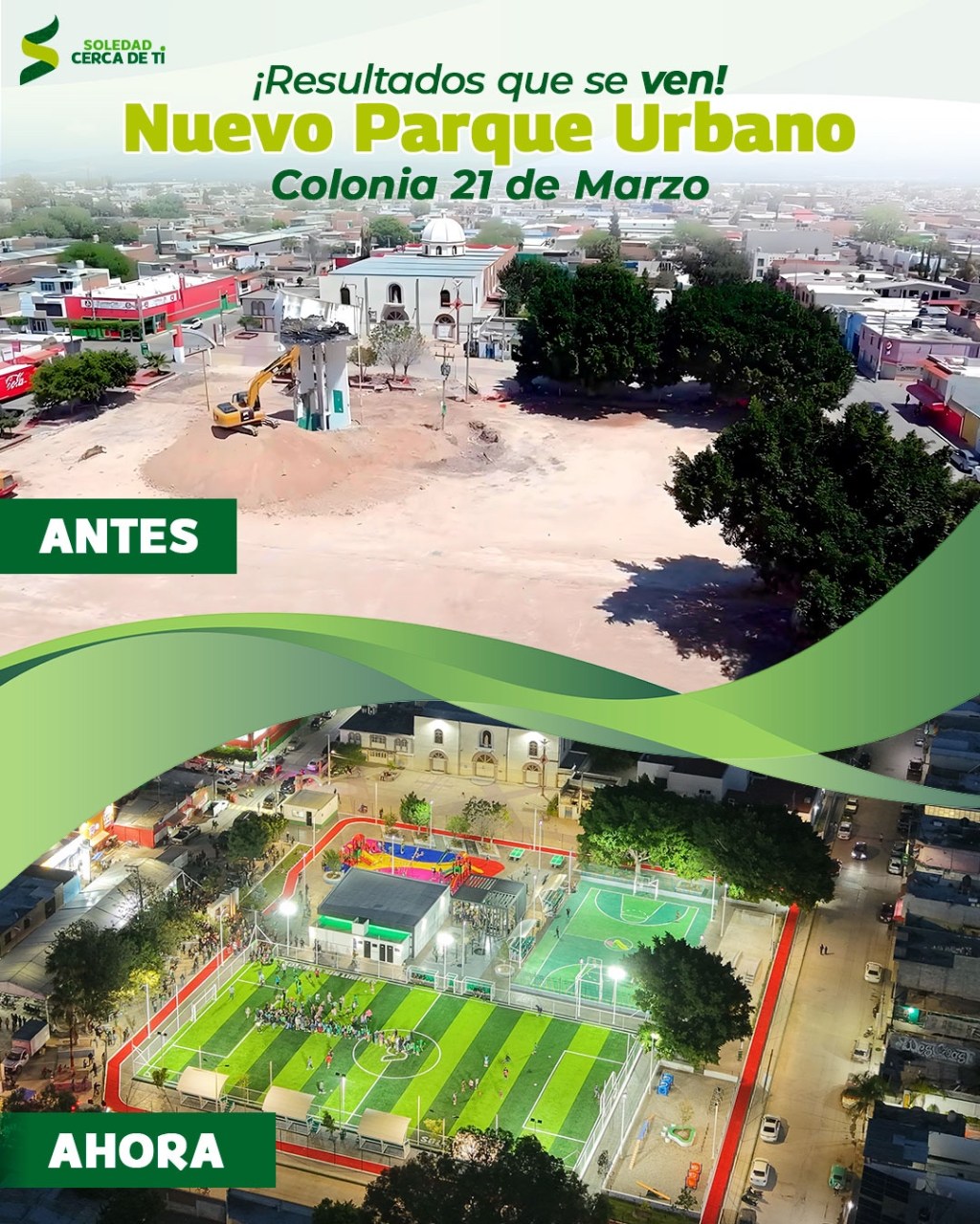 “ESTAMOS PALPANDO EL CAMBIO EN SOLEDAD”: VECINAS DE LA COLONIA 21 DE MARZO AL ESTRENAR PARQUE URBANO