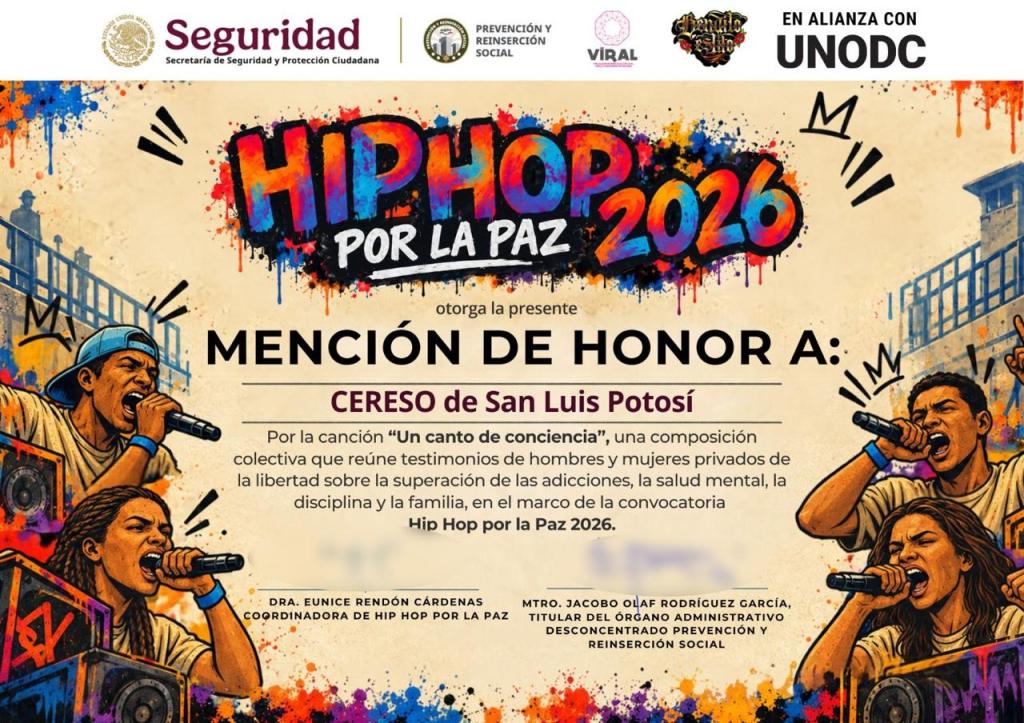 CENTRO PENITENCIARIO DE LA PILA RECIBE RECONOCIMIENTO NACIONAL EN “HIP HOP POR LA PAZ”