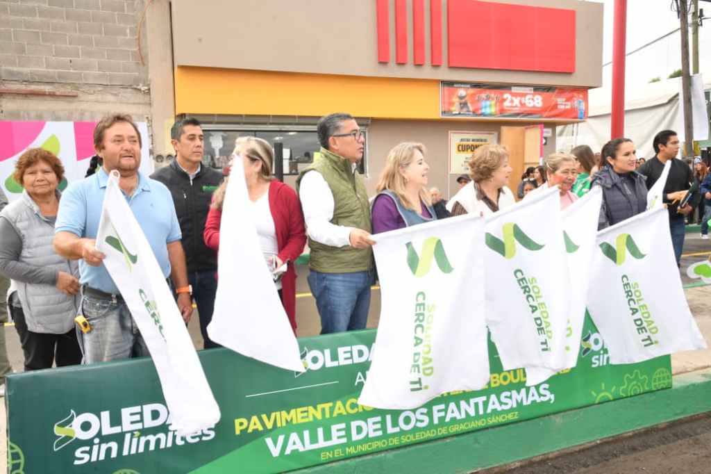 SOLEDENSES RECONOCEN MEJORAS VIALES INMEDIATAS CON PAVIMENTACIÓN DEL BULEVAR VALLE DE LOS FANTASMAS