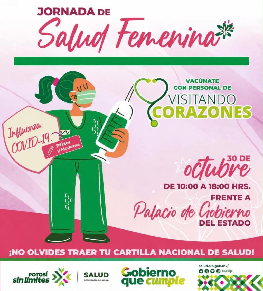 GOBIERNO DEL ESTADO ACERCARÁ SERVICIOS GRATUITOS DE SALUD A LAS MUJERES POTOSINAS