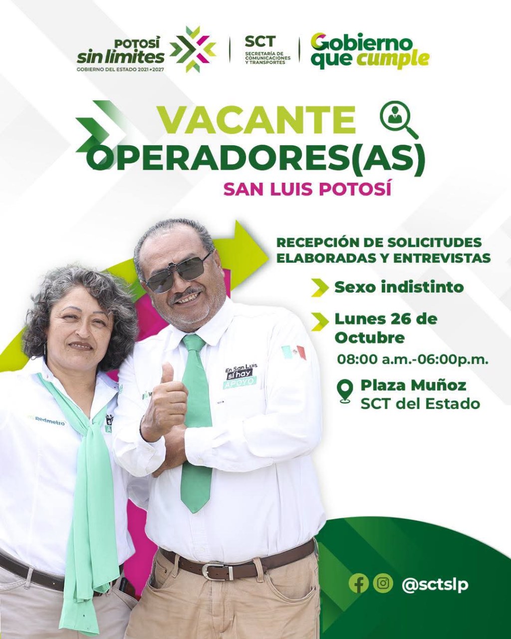 MI REDMETRO ABRE CONVOCATORIA PARA OPERADORAS Y OPERADORES EN SAN LUIS POTOSÍ