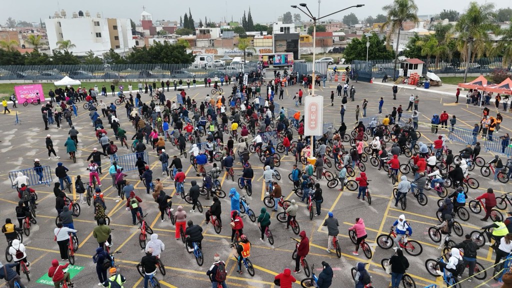 Consolida «San Luis en Bici» nueva cultura de movilidad sustentable; alcanzará 3 mil bicicletas entregadas a finales de&nbsp;año