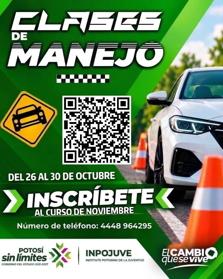 GOBIERNO DEL ESTADO ABRE CURSOS DE MANEJO PARA JÓVENES&nbsp;POTOSINOS