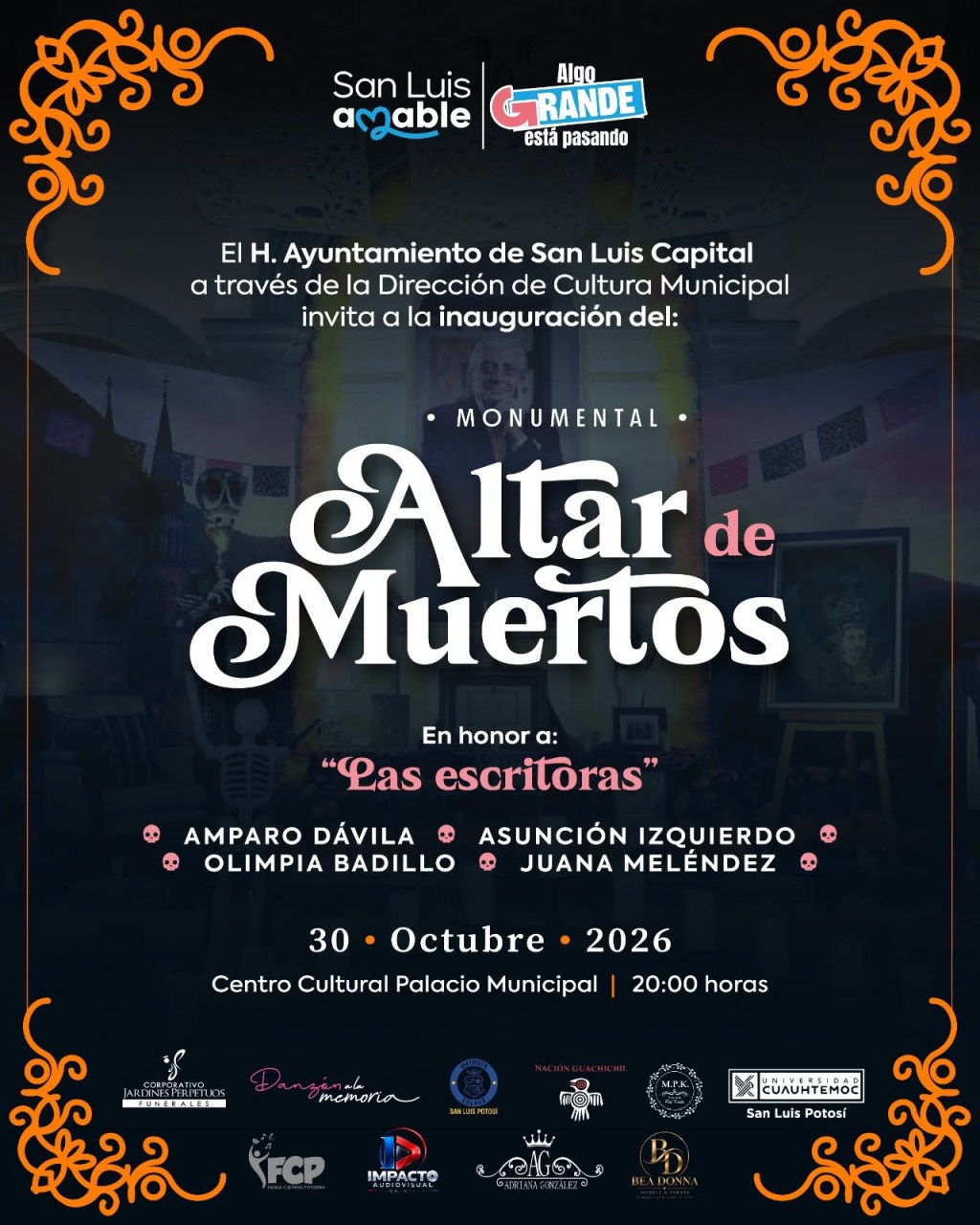Invitan a la inauguración del monumental Altar de Muertos en honor a&nbsp;escritoras