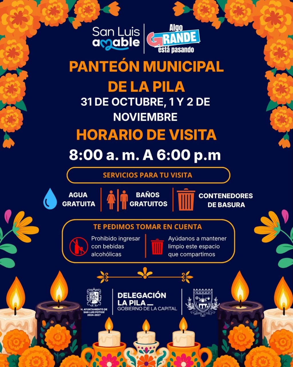 Ayuntamiento de San Luis Capital garantiza limpieza y mantenimiento del panteón de La Pila