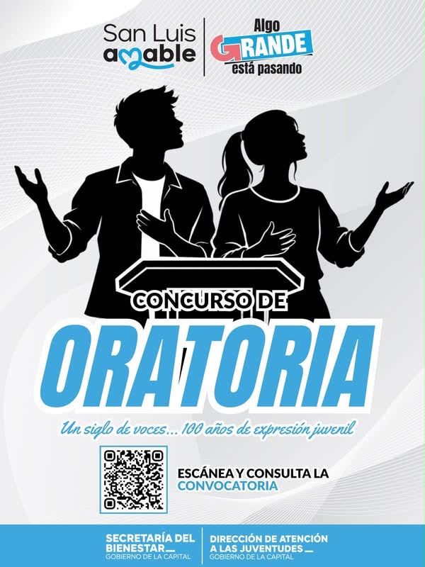Gobierno de la Capital invita a jóvenes potosinos al Concurso Municipal de&nbsp;Oratoria