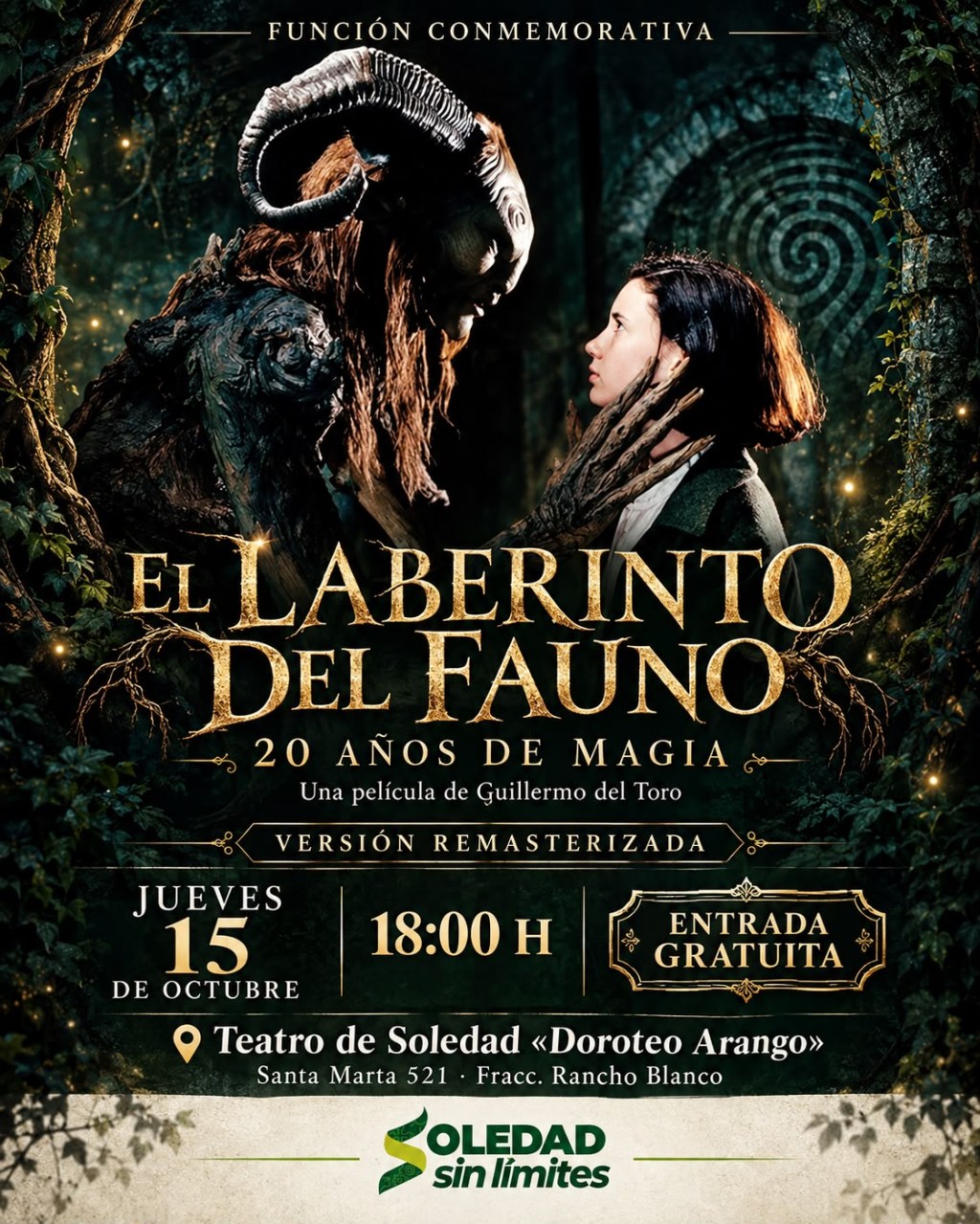LLEGA A SOLEDAD “EL LABERINTO DEL FAUNO” CON SU MUNDO FANTÁSTICO