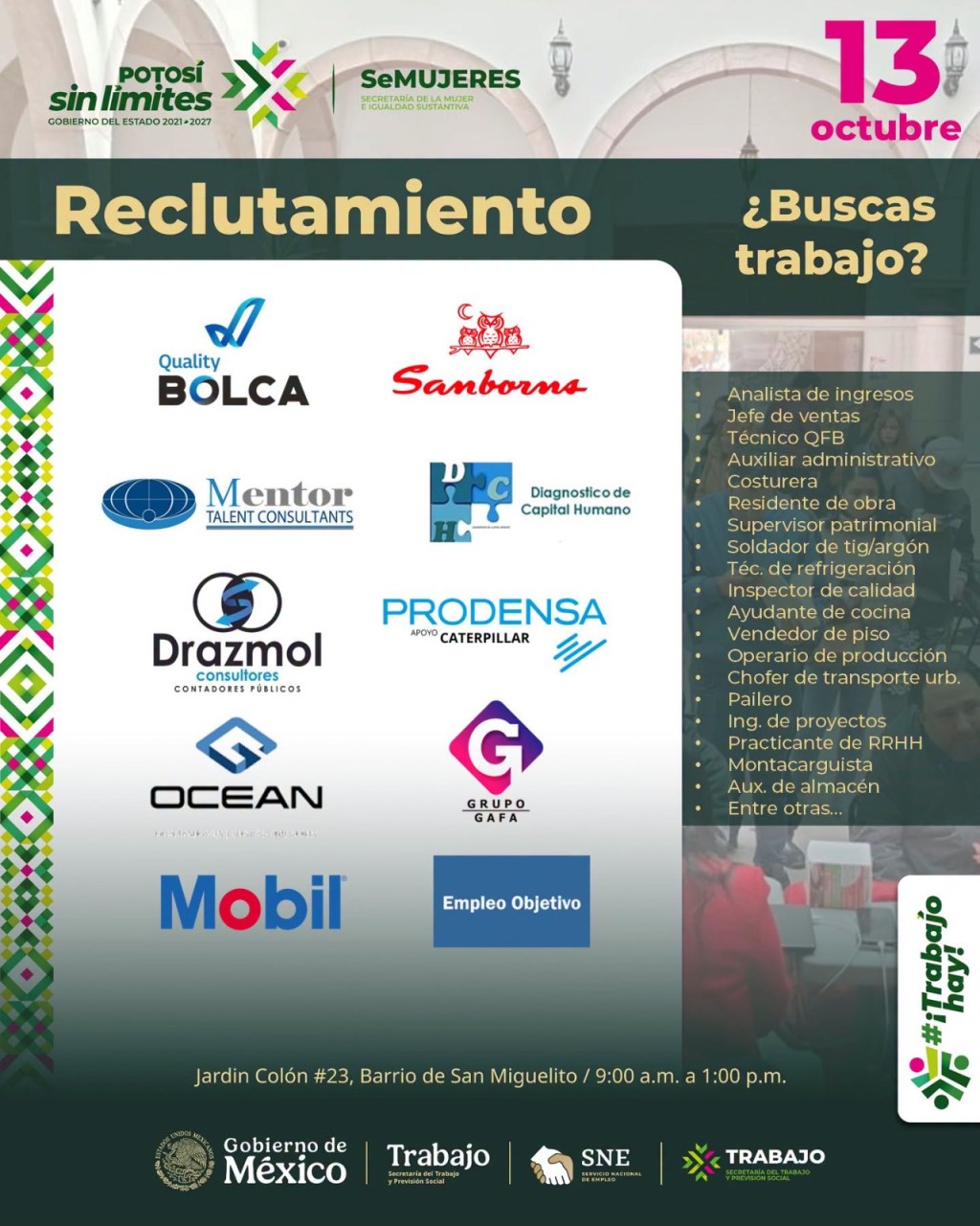 GOBIERNO DEL ESTADO ABRE NUEVAS OPORTUNIDADES DE EMPLEO CON DIEZ EMPRESAS